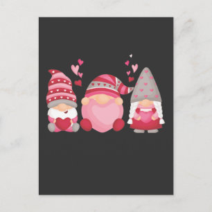 Carte Postale Cœur de la Saint-Valentin Gnome Mignon