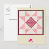 Carte Postale Coeur de la surface de l'amour (Devant / Derrière)