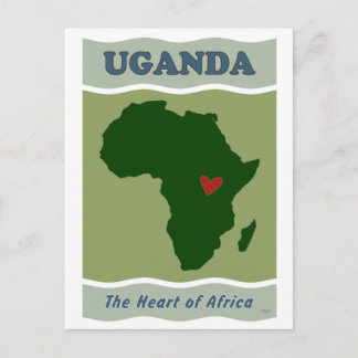 Carte Postale Coeur de l'Afrique de l'Ouganda