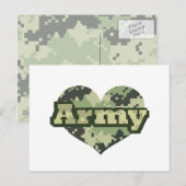 Carte Postale Coeur de l'armée (Devant / Derrière)