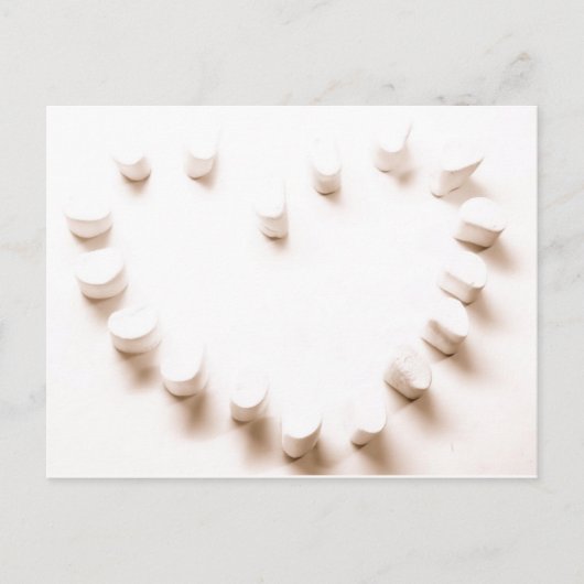 Carte Postale Coeur de Marshmallow (Devant)