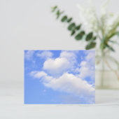 Carte Postale Cœur de nuages (Debout devant)