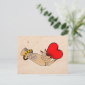 Carte Postale Coeur de papier (Debout devant)