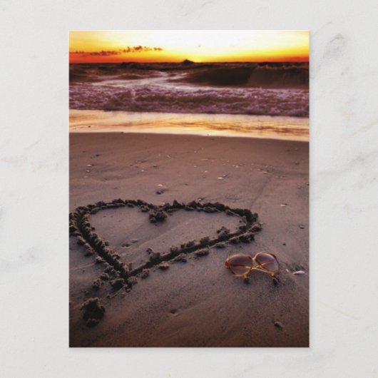 Carte Postale Cœur de Sable (Devant)
