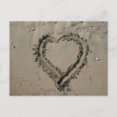 Carte Postale Coeur de sable (Devant)