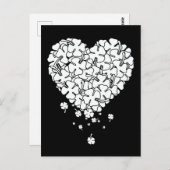 Carte Postale Coeur de trèfle (Devant / Derrière)