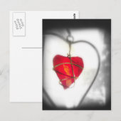 Carte postale Coeur de verre (Devant / Derrière)