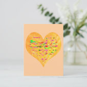 Carte Postale Coeur d'or de soleil (Debout devant)