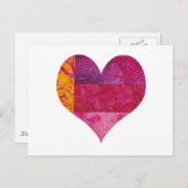 Carte Postale Coeur doré (Devant / Derrière)