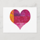 Carte Postale Coeur doré (Devant)