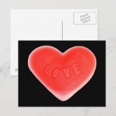 Carte postale Coeur doux (Devant / Derrière)