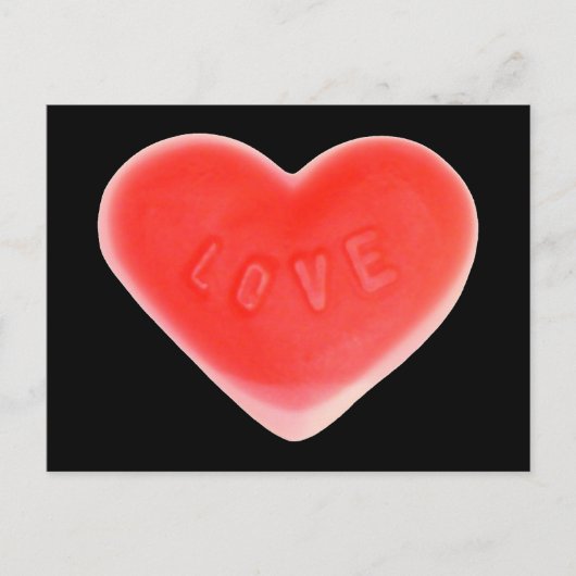 Carte postale Coeur doux (Devant)
