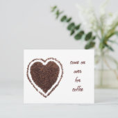 Carte Postale coeur du café (Debout devant)
