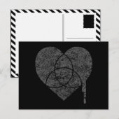 Carte Postale coeur du graphique (Devant / Derrière)