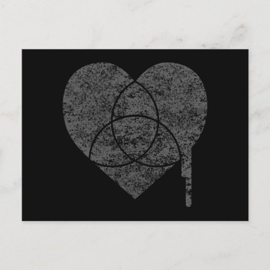Carte Postale coeur du graphique (Devant)