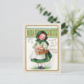 Carte Postale Coeur du panier victorien pour filles (Debout devant)