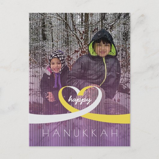 Carte Postale Coeur du ruban (Devant)