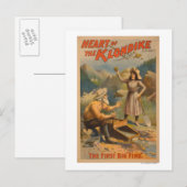 Carte Postale Cœur du Théâtre du Klondike Gold Mining (Devant / Derrière)