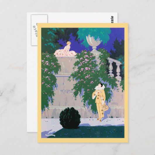 Carte Postale Coeur d'un clown (Devant / Derrière)