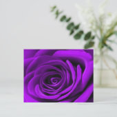 Carte Postale Coeur D'Un Rose Violet (Debout devant)