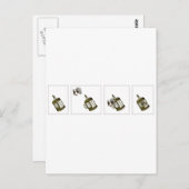 Carte Postale Coeur en cage (Devant / Derrière)