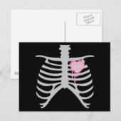 Carte Postale Coeur en cage (Devant / Derrière)