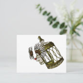 Carte Postale Coeur en cage (Debout devant)