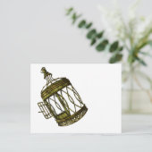 Carte Postale Coeur en cage (Debout devant)