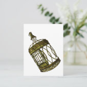 Carte Postale Coeur en cage (Debout devant)