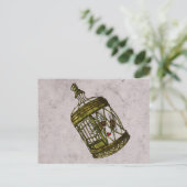 Carte Postale Coeur en cage (Debout devant)