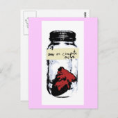 Carte Postale Coeur En Compote (Devant / Derrière)