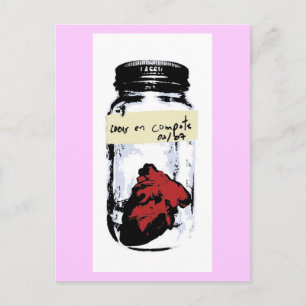 Carte Postale Coeur En Compote