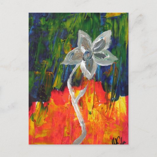 Carte Postale Coeur en feu (Devant)