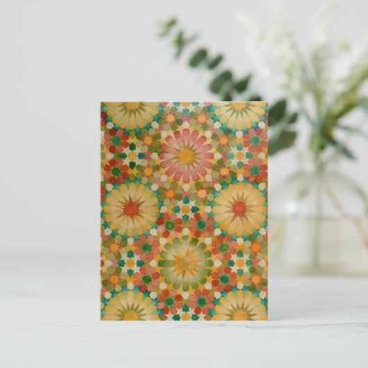 Carte postale 'Coeur en fleur' (Debout devant)