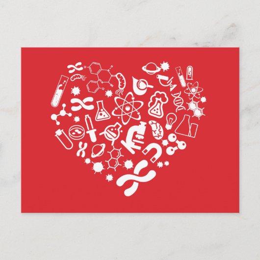 Carte Postale Coeur Espace Et Science (Devant)