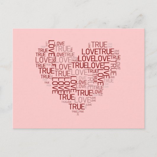 Carte postale Coeur et amour (Devant)