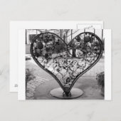 Carte Postale Coeur fil (Devant / Derrière)