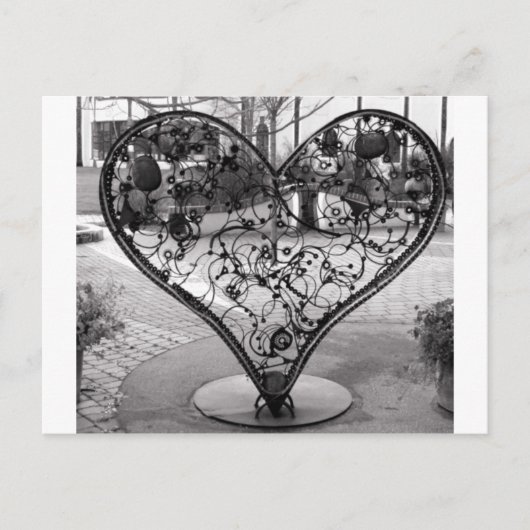 Carte Postale Coeur fil (Devant)