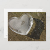 Carte postale Coeur fondu (Devant / Derrière)