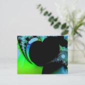 Carte postale Coeur fractal (Debout devant)