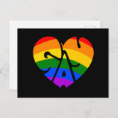 Carte Postale Coeur gay (Devant / Derrière)