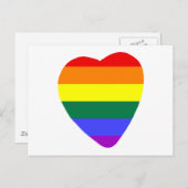 Carte Postale Coeur gay (Devant / Derrière)