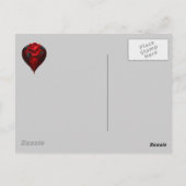 Carte Postale Coeur gothique (Dos)