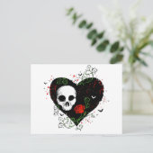 Carte Postale Coeur gothique (Debout devant)