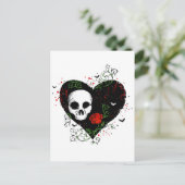 Carte Postale Coeur gothique (Debout devant)