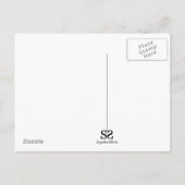 Carte Postale Coeur gothique avec le crâne (Dos)