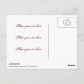 Carte Postale Coeur gothique pourpre 001 (Dos)