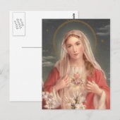 Carte Postale Coeur immaculé de Marie (Devant / Derrière)