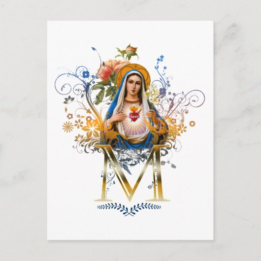 Carte Postale Coeur immaculé de Marie (Devant)