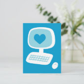 Carte Postale Coeur informatique (Debout devant)